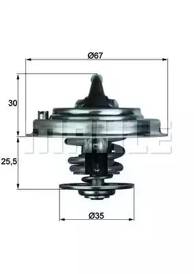 Termostat audi vw TX3482D BEHR HELLA