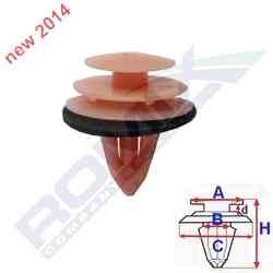 Затискач, декоративна/захисна накладка C60599 ROMIX