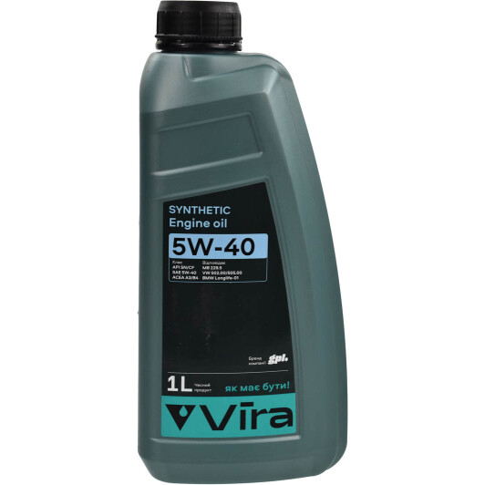 Олива моторна vira synthetic 5w-40 1 л vi0311 VI0311 VIRA