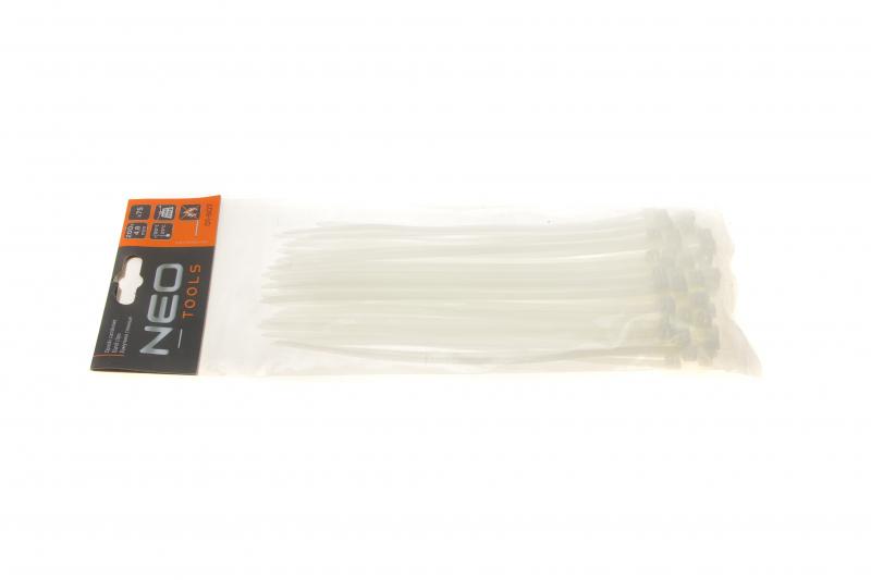Хомути 4.8 х 200 мм 75 шт. білий 01607 NEO TOOLS