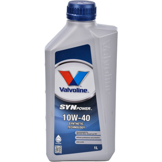 Моторна олива valvoline synpower, 10w-40, 1л 872271 VALVOLINE