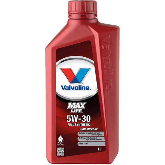 Моторна олива valvoline maxlife, 5w-30, 1л 872371 VALVOLINE