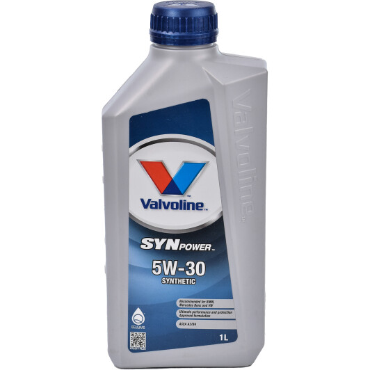 Моторна олива valvoline synpower fe, 5w-30, 1л 872551 VALVOLINE