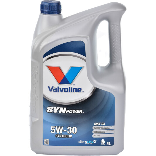 Моторна олива valvoline synpower mst c3, 5w-30, 5л 874308 VALVOLINE