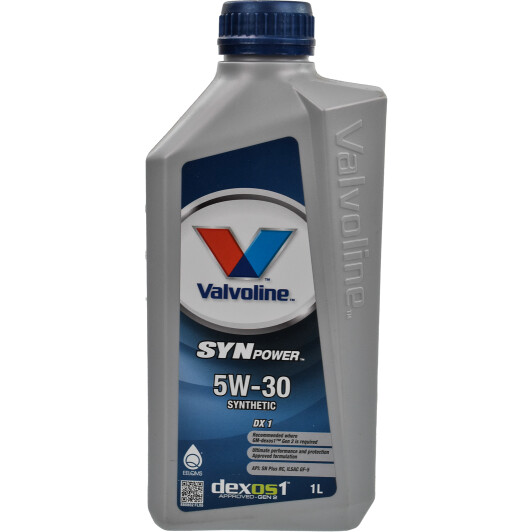 Моторна олива valvoline synpower dx1, 5w-30, 1л 885852 VALVOLINE