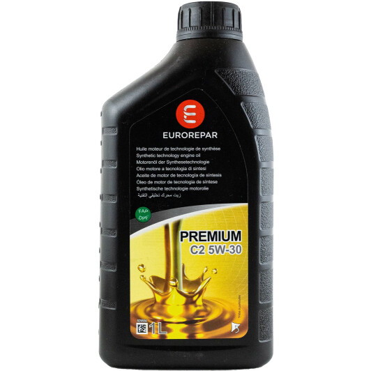 Моторна олива eurorepar premium  c2 5w-30 1л 1635764480 EUROREPAR