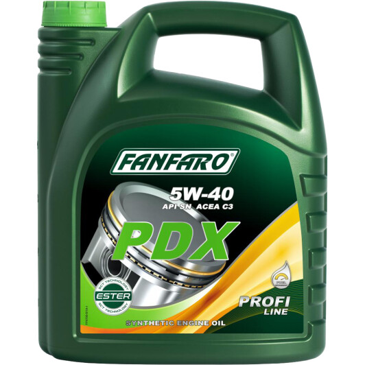 Олива моторна 5w-40 fanfaro pdx api sn acea c3 gm dexos2   5л синт. FF67055 FANFARO