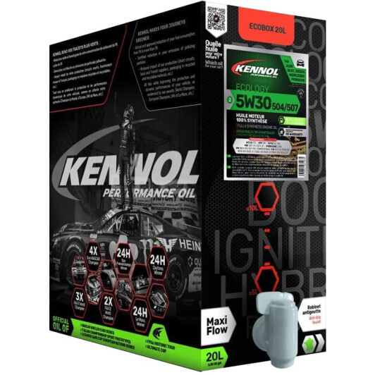 Олива kennol ecology 5w30 504/507 20l ecobox 193197B KENNOL