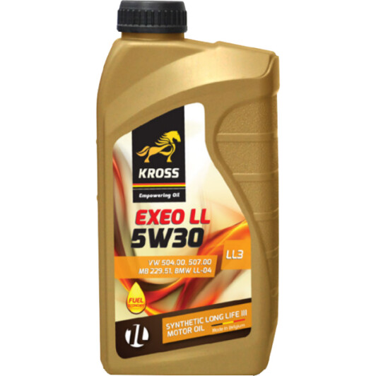 Олива двигуна 1l kross exeo ll 5w30 acea a3/b4 c2 c3-10 mb 229.51 vw 504.00/507.00 bmw... 25583 KROSS