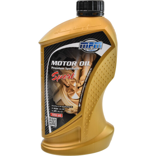 Моторна олива mpm premium syntheticsport / 10w60 / 1л. / acea a3/b4 api sn/cf 05001R MPM