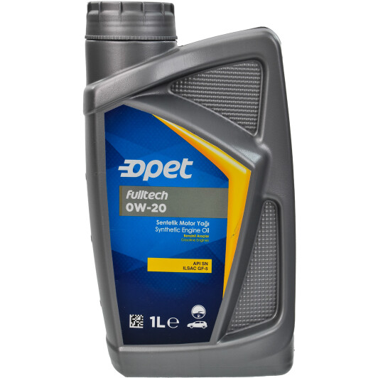 Моторна олива opet fulltech 0w-20 1 л замінено 601222474 601370946 OPET