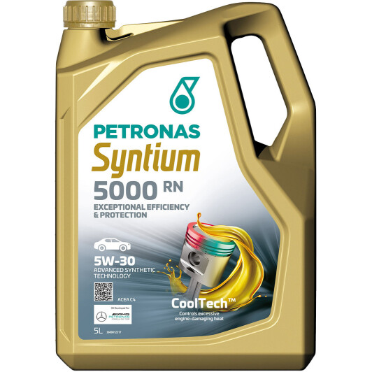Олива моторна syntium 5000 rn 5w-30 5l 70543M12EU PETRONAS