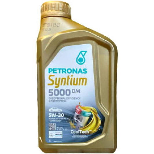 Олива моторна syntium 5000 dm 5w-30 sn 1l 70644E18EU PETRONAS