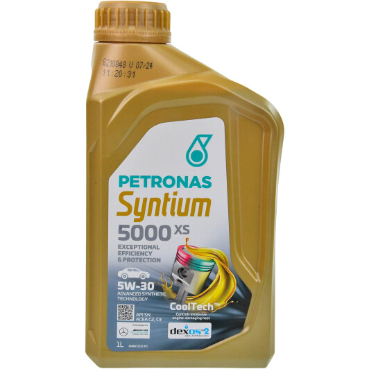 Моторна олива petronas syntium 5000 xs синт. 5w30 1л. 70660E18EU PETRONAS