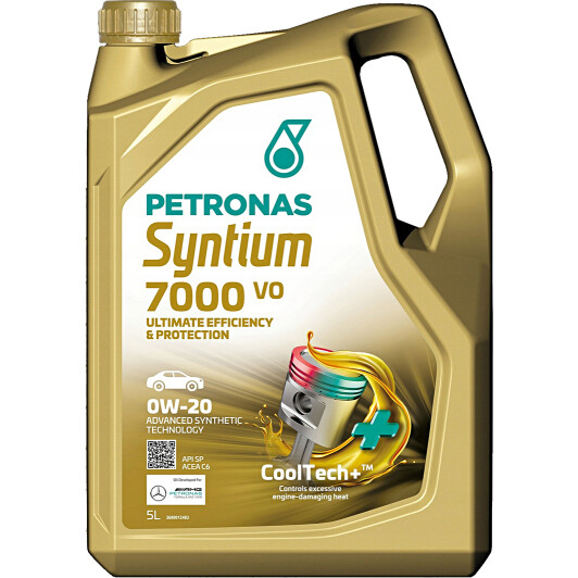 Олива моторна syntium 7000 vo 0w-20 sp 5l 70721M12EU PETRONAS