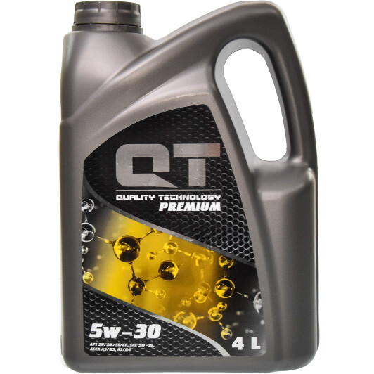 Масло моторное qt-oil premium 5w30 sn/cf 4л QT1405304 QT OIL