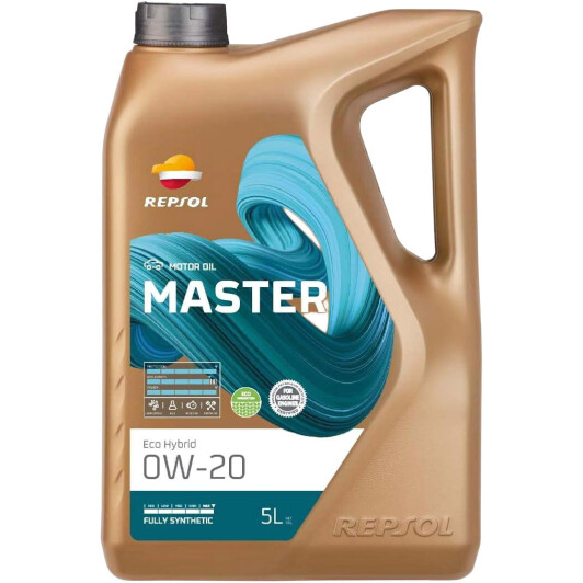Моторна олива repsol master eco hybrid, 0w-20, 5л RPP0002DFB REPSOL