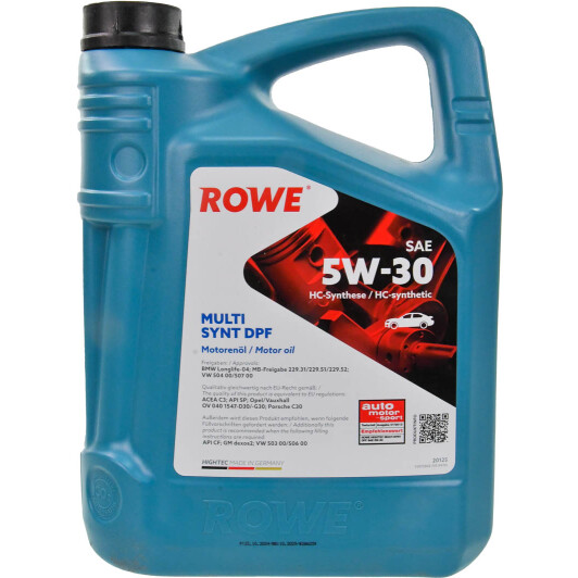 Multi synt dpf sae 5w-30 5л 20125005099 ROWE