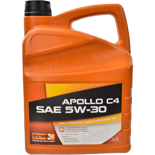 Моторна олива rymax apollo c4 5w-30 5 л 252534 RYMAX