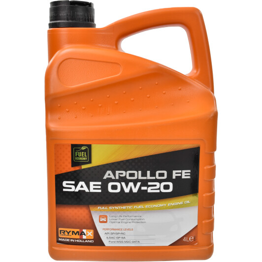 Моторна олива rymax apollo fе 0w-20 4л. 252855 RYMAX