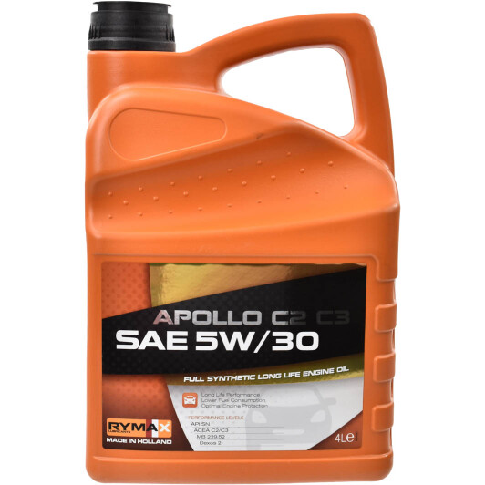 Моторна олива rymax apollo c2-с3 5w-30 4л. 909674 RYMAX
