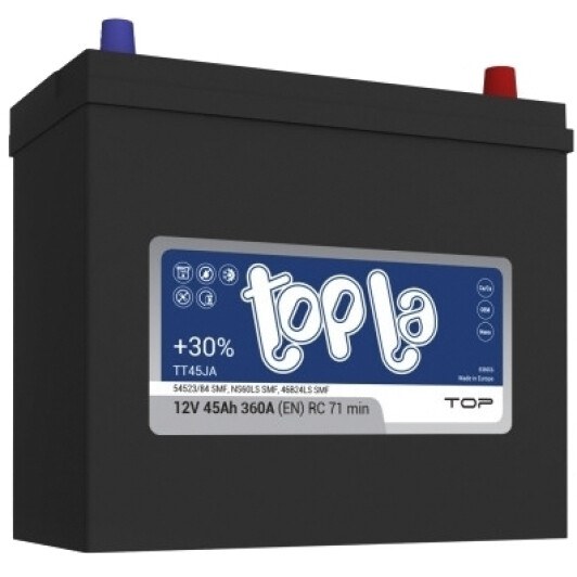 Акб 45ah/12v top/energy japan r 118845 118845 TOPLA
