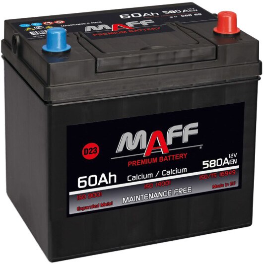Акб 6ст-60 r+ пт 580 необслуг asia maff 56068 MAFF
