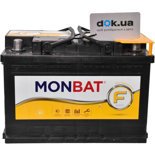 Monbat акумулятор formula 6cт-80 r+ 800a 275175190 F80MP MONBAT