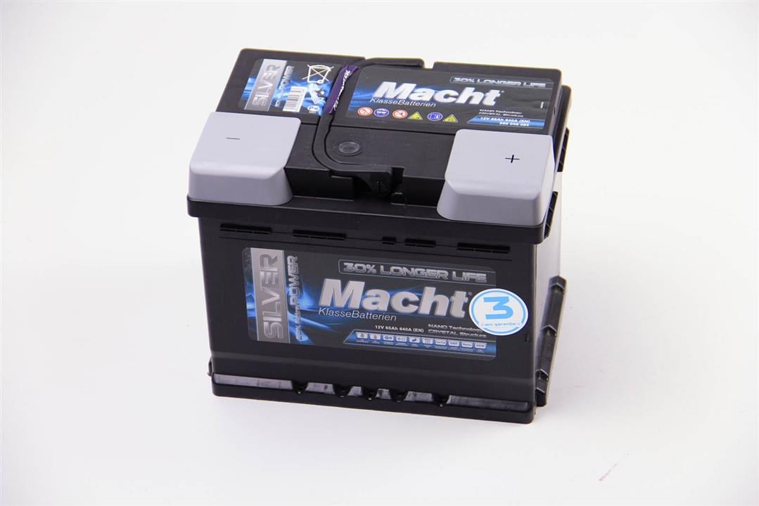 Акумулятор macht silver power 65ah/640a 242x175x190 25874 MACHT