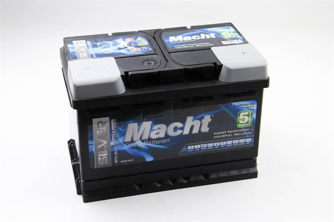 Акумулятор macht silver power 75ah/750a 278x175x175 25875 MACHT