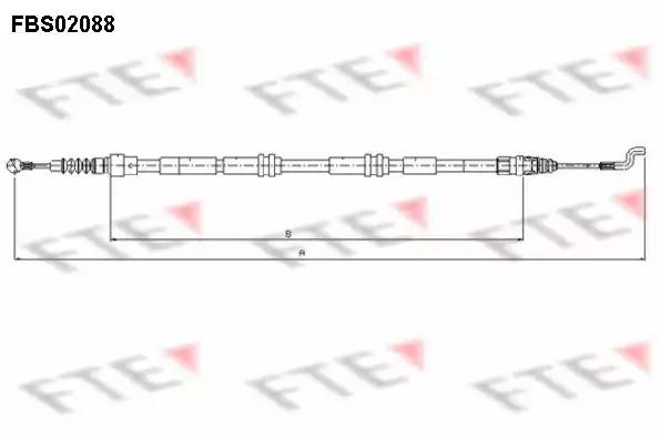 Тросовий привод, стоянкове гальмо FBS02088 FTE