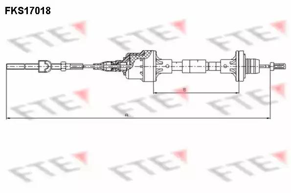 Тросовий привод, привод зчеплення FKS17018 FTE