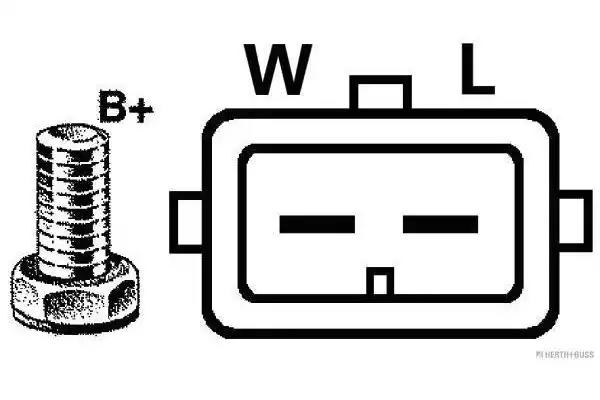 Генератор jakoparts j5118035 J5118035 HERTH BUSS JAKOPARTS