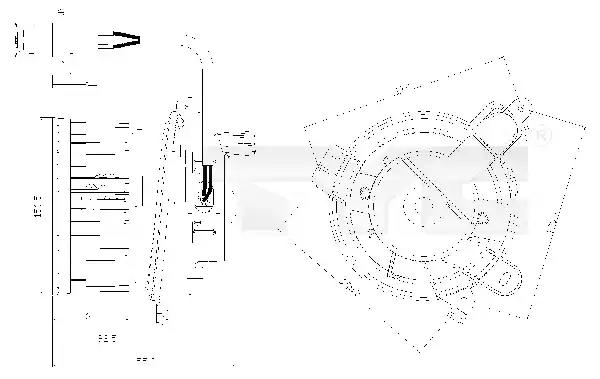 Вентилятор салона 5050002 TYC