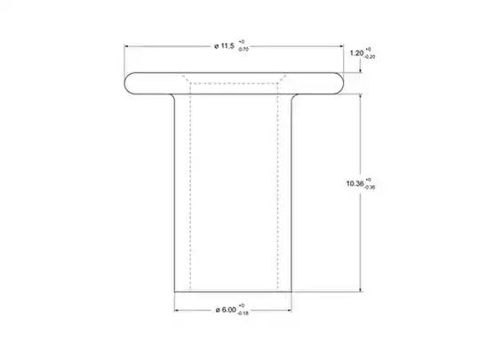 Заклепка, барабанне гальмо 93047 FERODO