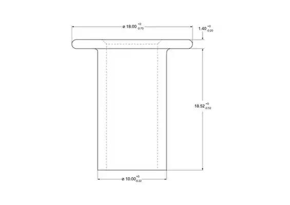 Заклепка, барабанне гальмо 93067 FERODO