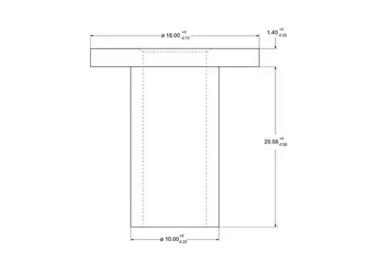 Заклепка, барабанне гальмо 93068 FERODO