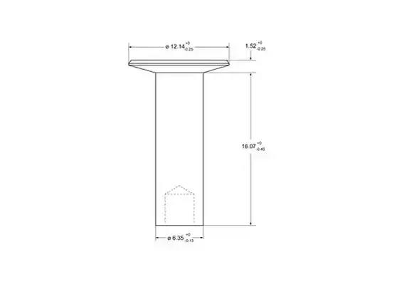 Заклепка, барабанне гальмо 93685 FERODO