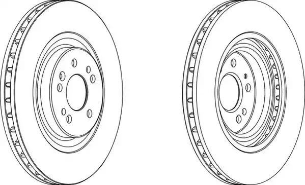 Тормозной диск ferodo DDF1085C1 FERODO