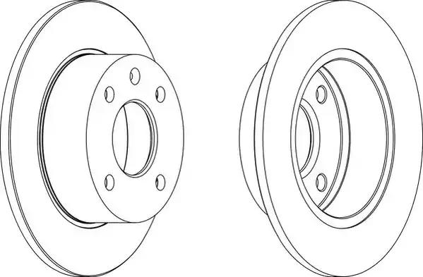 Диск гальмівний DDF135 FERODO