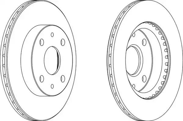 Гальмівний диск DDF1394 FERODO