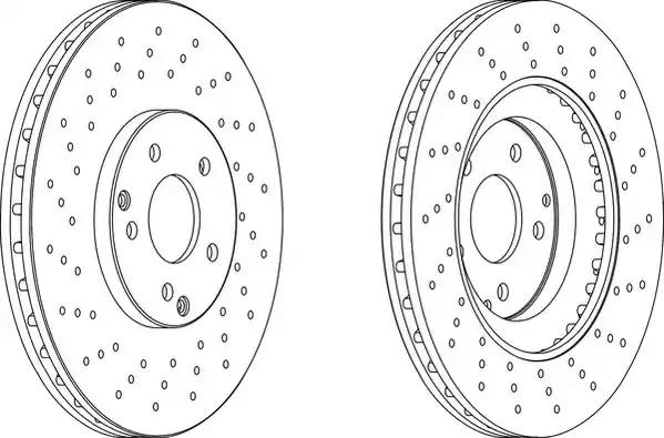 Диск гальмівний DDF1582C1 FERODO