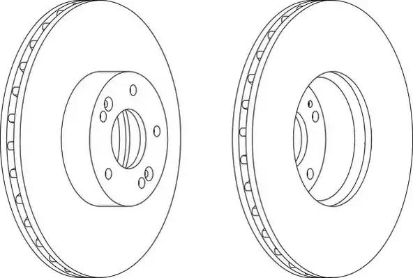 Гальмівний диск DDF1631 FERODO