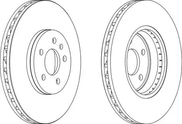 Гальмівний диск DDF1664 FERODO