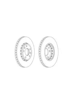 Диск гальмівний DDF1726 FERODO