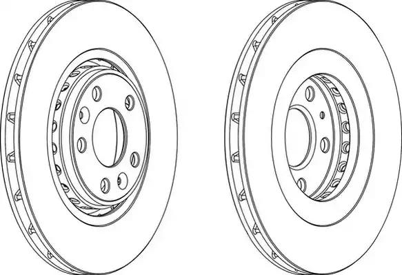 Гальмівний диск DDF1727 FERODO