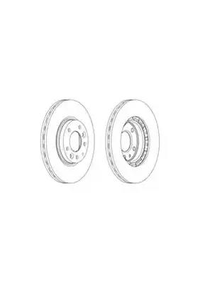 Гальмівний диск DDF1739C FERODO