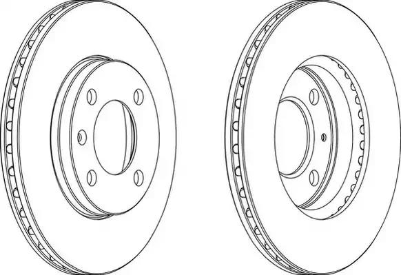 Гальмівний диск DDF175 FERODO