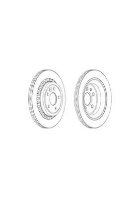Гальмівний диск DDF1802 FERODO