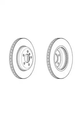 Тормозной диск ferodo DDF2047C1 FERODO